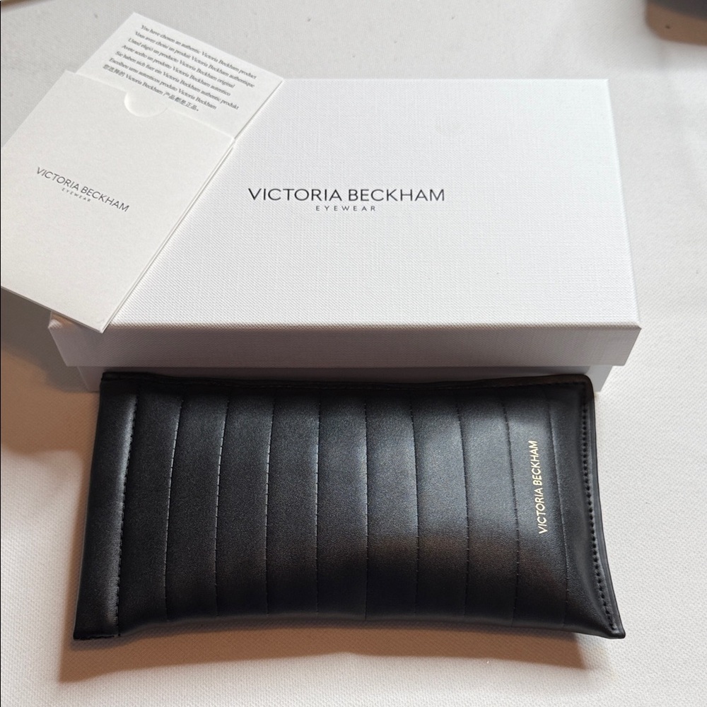 Victoria Beckham Black Quilted Eyewear Pouch